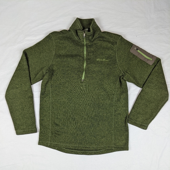 Eddie Bauer Other - Eddie Bauer Green Kachess Sweater Fleece Pull Over